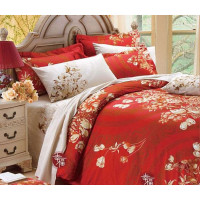 红富士-幸福床品 HP-DM2001中国风婚庆六件套 福缘