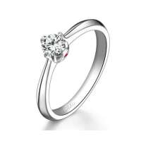 爱迪尔热情_18K金钻石女戒10号