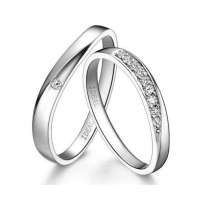 爱迪尔十全十美_PT950钻石对戒男17女11号