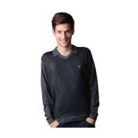 POLO VILLAE男士套头翻领羊毛衫PFDPDAPCF31250(48)