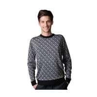 POLO VILLAE男士套头羊毛衫黑色PFDPBAPCF30390(52)