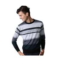 POLO VILLAE男士羊毛衫灰绿条PFDPDAPCF31650(50)