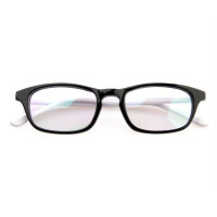 益盾防辐射眼镜销量冠军品牌护目镜宝石蓝膜板材黑框白腿1083B-1