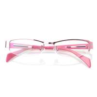 益盾防辐射眼镜销量冠军品牌护目镜宝石蓝膜休闲风尚金属半框3502 粉