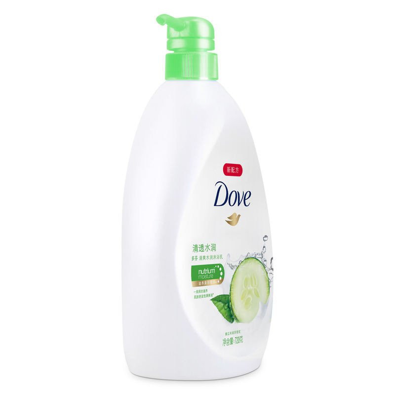 [苏宁易购超市]多芬清爽水润清透水润沐浴乳720ml