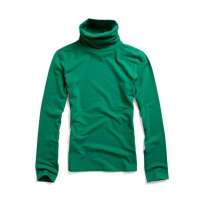 佐丹奴女装多彩收褶高领打底衫013205060015202(四叶草绿色/中码)