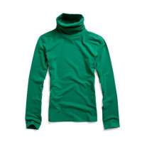 佐丹奴女装多彩收褶高领打底衫013205060015204(四叶草绿色/加大码)