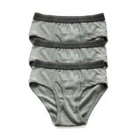 佐丹奴男装三条装宽皮筋三角内裤011710040012503(灰色/大码)