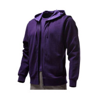 佐丹奴男装时尚横间帽开胸卫衣016705440017302(哥特式紫色/中码)