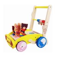 智乐美多功能防摔倒折叠式可升降婴儿学步车