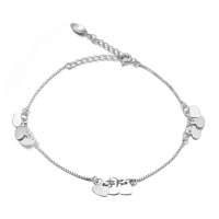 Lux-women-925银脚链简易时尚款-童语