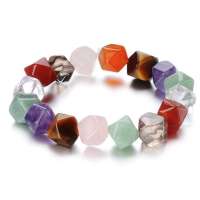 Lux-women-不规则多面玲珑转运晶石手链-五彩风姿