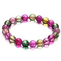 Lux-women-仿碧玺七彩水晶手链-绚彩晶石8mM