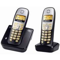 西门子 (Gigaset/SIEMENS) C360 套装 2.4GHZ数字 无绳电话 (绅士黑)