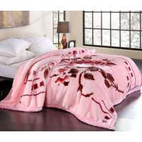 博洋家纺拉舍尔超柔毛毯(粉红)200*230cm