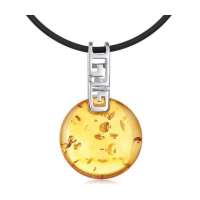 Lux-women-富贵炫彩琥珀吊坠-闪光