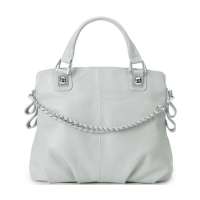 DUDU甜美季候风系列牛皮手提斜挎包DUD1174A(浅灰)