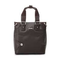 戈尔本睿智系列牛皮/高档PU手提斜挎包GBD1105A(咖啡)