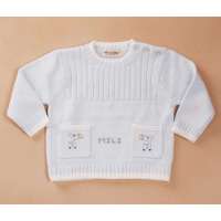 蒜头蛋挞全棉套衫X0949(兰)80#