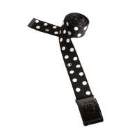 佐丹奴BSX男装MINICHE圆点帆布腰带041310050010199(黑色/白色)