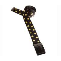 佐丹奴BSX男装MINICHE圆点帆布腰带041310050010499(黑色/黄色)