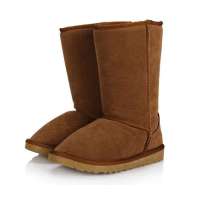 回力1013仿皮高筒雪地靴驼色(35)