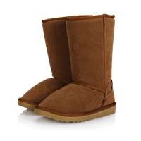 回力1013仿皮高筒雪地靴驼色(37)