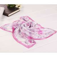 SKT真丝小丝巾10085(玫红)