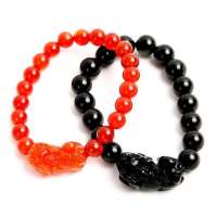 efivs天然宝石貔貅招财手链套装