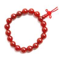 efivs天然红玛瑙女士虔诚念珠手链