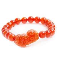 efivs天然红玛瑙貔貅招财手链