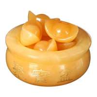 efivs天然极品黄玉招财聚宝盆(礼盒装)