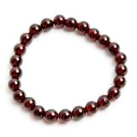 efivs天然极品石榴石女士婉约圆珠手链