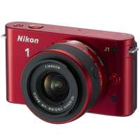 尼康 可换镜数码相机 J1套机（10-30）红+8G卡