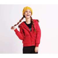 唐狮 女短夹克式棉衣1074010201603深红(S)