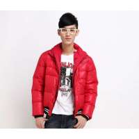 唐狮 男针织连帽羽绒服(下单款)11141107240441907深红(XXL)