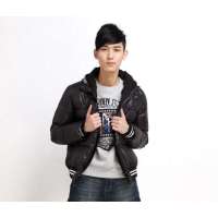 唐狮 男针织连帽羽绒服(下单款)11141107240490106黑色(XL)