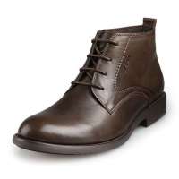 CEEN策恩 维京人-威廉秋季英伦男靴时尚短靴男士高帮皮鞋X0068(灰色/43)