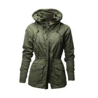 佐丹奴女装帅气夹棉军旅大衣013715840015502(浅军绿色/中码)