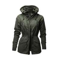 佐丹奴女装帅气夹棉军旅大衣013715840015901(露营袋绿色/小码)