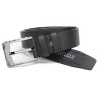 爵洛风行轨迹系列牛皮皮带JLB11S02A(黑)