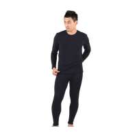 南极人男式铂金羊毛竹炭黄金甲保暖内衣9183藏青色XXXL