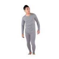 南极人男式铂金羊毛竹炭黄金甲保暖内衣9183浅麻灰XXL