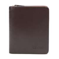 爵洛风行客系列牛皮竖款钱包JLP11S17B(褐)