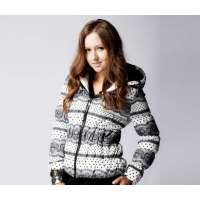 OLOMO欧莱诺可爱蕾丝圆点女款棉服白色(女M)111857011048