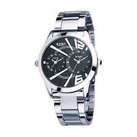 艾奇双机芯防水钢带男款W8443-gbm