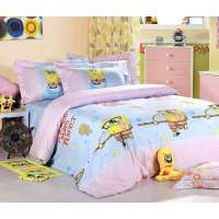 博洋宝贝印花床单三件套-水母快跑1.2米床