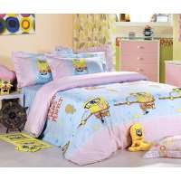 博洋宝贝印花床单四件套-水母快跑1.5米床