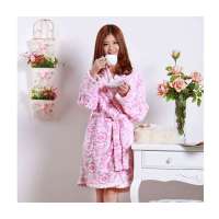 博洋家纺浪漫季节粉色睡袍M