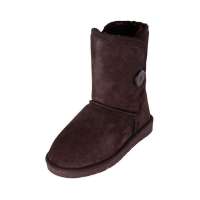 皮尔世绅防水磨砂牛皮雪地鞋中筒雪地靴女靴子8853巧克力色(36)